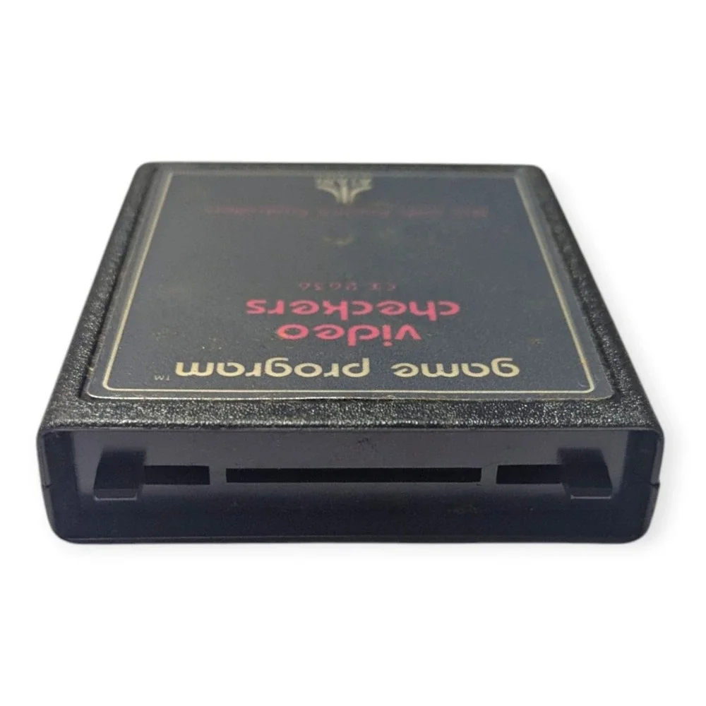 Atari 2600 Video Checkers CX2636 Game Cartridge CIB with Manual‎ and Catalog